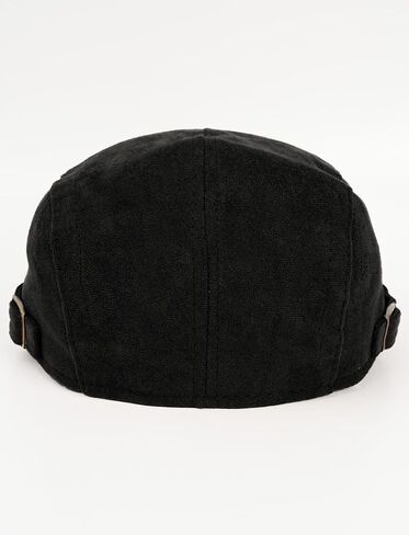 SEAUR Men's Suede Beret Newsboy Cap Fashion Flat Duckbill Gatsby Adjustable Hats in Saudi Arabia