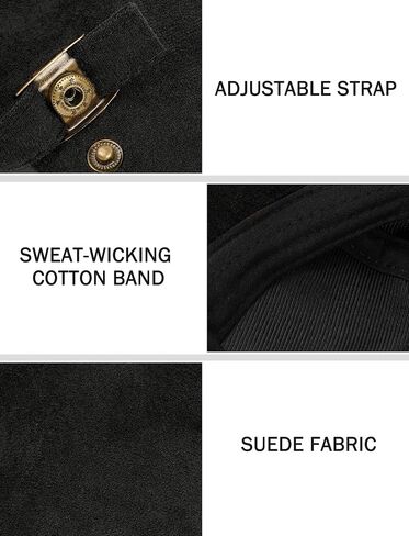 SEAUR Men's Suede Beret Newsboy Cap Fashion Flat Duckbill Gatsby Adjustable Hats in Saudi Arabia