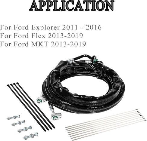 FE37190 خط خلفي خط AC Auxiliary مجموعة Ford Flex و Lincoln MKT 2013-2019 ، لفورد Explorer 2011-2016 ، يحل محل# YF37131 ، YF3693 ، YF37194 ، YF37193 ، YF3694 ، BB5219835B ، BB52194 ، in Kuwait
