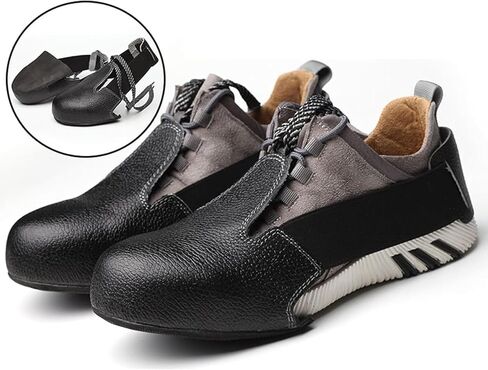 Steel Toe Roofing Boots for Metal Roof Work, High-Traction Non-Slip Work Shoes with Leather Upper for Construction in Saudi Arabia