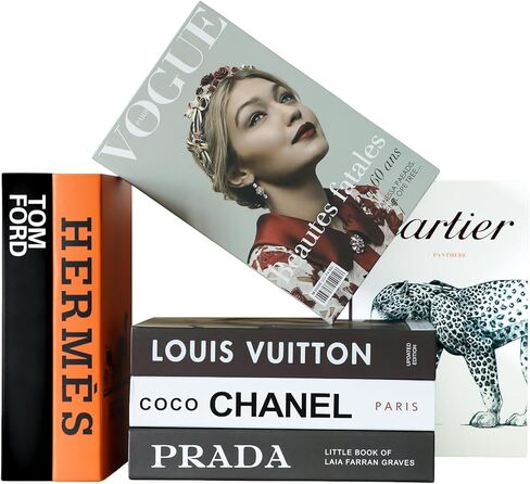 7 PCS Decorative Books for Home Decor | Coffee Table Book Decor | Faux Books for Decoration | Aesthetic Shelf & Bookshelf Decor for Living Room, Bedroom, or Office in Saudi Arabia