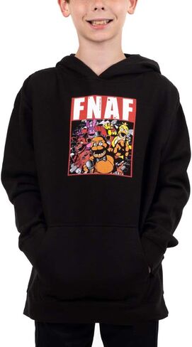 Bioworld Youth Boys Five Nights at Freddy's Video Game Black Hoodie in Saudi Arabia