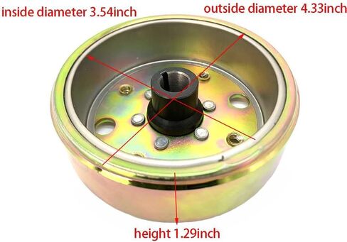 GY6 Magneto Stator Flywheel Rotor Kit,8 Coil Copper Stator for GY6 50cc 139QMB 139QMA Scooter Moped ATV Go-Kart Engine,High Performance Part with Flywheel Puller & Clutch Lock Tool in Saudi Arabia