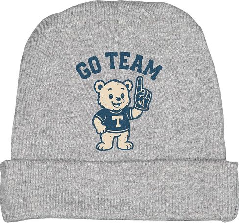 inktastic Cute Bear Go Team Cheer Vintage Baby Beanie Hat in Saudi Arabia