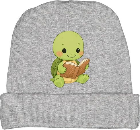 inktastic Kawaii Turtle with Book Baby Beanie Hat in Saudi Arabia