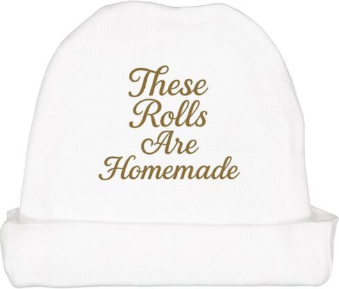 inktastic These Rolls are Homemade Funny Quote Baby Beanie Hat in Saudi Arabia
