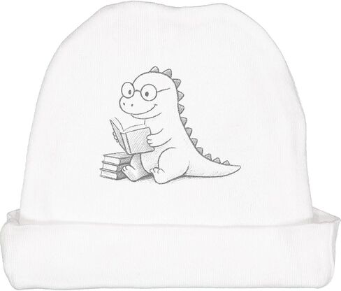 inktastic Dinosaur قراءة كتاب الرسم فن الطفل قبعة قبعة صغيرة in Saudi Arabia