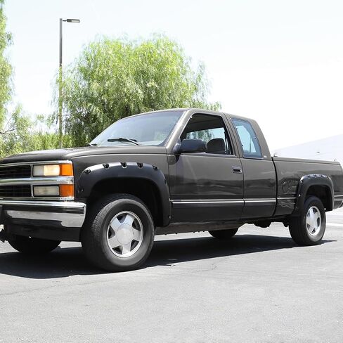 Spec-D Tuning 4PC Front + Rear Black Pocket Rivet Style Fender Flares Wheel Cover Compatible with 1988-1998 Chevy GMC C/K 1500 Tahoe Suburban Yukon in Saudi Arabia