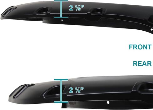 Spec-D Tuning 4PC Front + Rear Black Pocket Rivet Style Fender Flares Wheel Cover Compatible with 1988-1998 Chevy GMC C/K 1500 Tahoe Suburban Yukon in Saudi Arabia