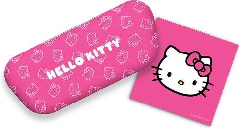 Hello Kitty eyeglass case مع مطابقة القماش التنظيف - حامل نظارات الصلابة الصلبة مع بطانة مخملية ناعمة in Saudi Arabia