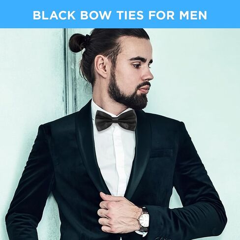 36 Pcs Men's Bow Ties Pre Tied Tuxedo Formal Adjustable Clip On Bow Satin Bowtie for Men Costume Wedding Party in Saudi Arabia