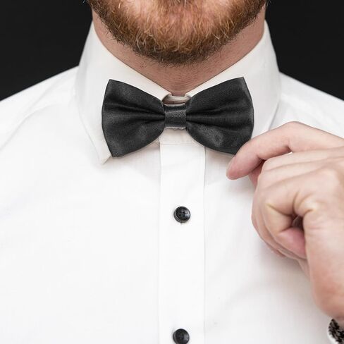 36 Pcs Men's Bow Ties Pre Tied Tuxedo Formal Adjustable Clip On Bow Satin Bowtie for Men Costume Wedding Party in Saudi Arabia