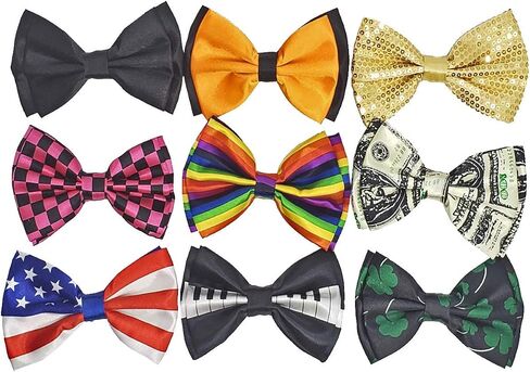 اختيارات Bowtie القابلة للتعديل مسبقًا للرجال للنساء الصغار لجميع المناسبات أحداث الأزياء in Kuwait