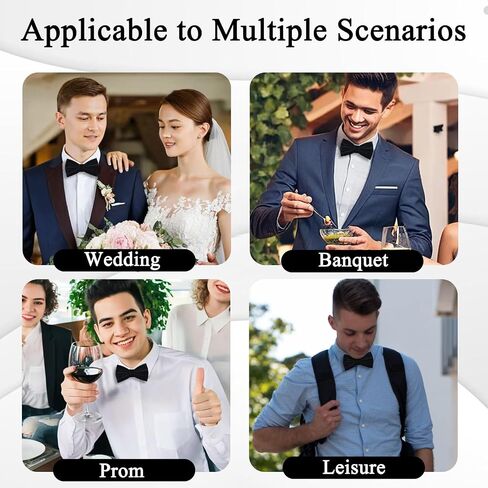 Velvet Bow Ties for Men Adjustable Pre Tied Mens Bow Tie, Solid Color Bowtie for Wedding Party Business Prom Formal in Saudi Arabia