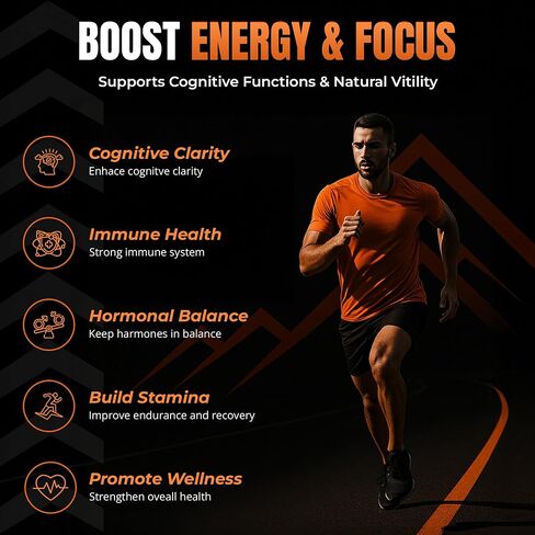 Shilajit Capsules - Supplement with Ashwagandha, Rhodiola Rosea, Panax Ginseng, Turmeric, Cordycep Mushrooms, Ginkgo Biloba - 15250Mg - 60 Capsules in Saudi Arabia