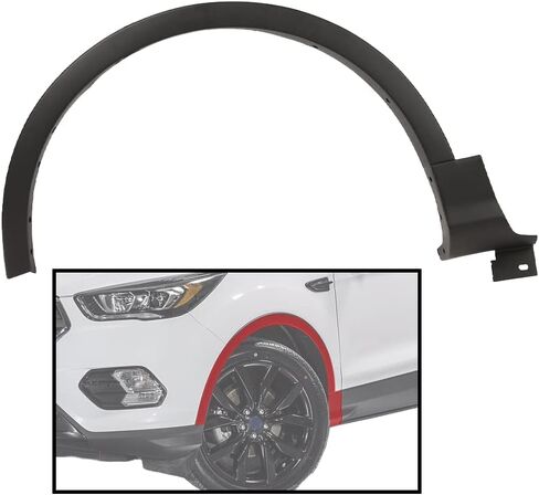 Crossdesigg Fender Flare ، متوافق مع 13-17 Ford Escape Front Fender Fender Flare Well Loving Molding in Saudi Arabia