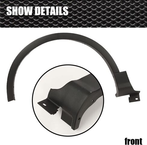 Crossdesigg Fender Flare ، متوافق مع 13-17 Ford Escape Front Fender Fender Flare Well Loving Molding in Saudi Arabia