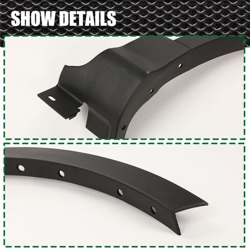 Crossdesigg Fender Flare ، متوافق مع 13-17 Ford Escape Front Fender Fender Flare Well Loving Molding in Saudi Arabia