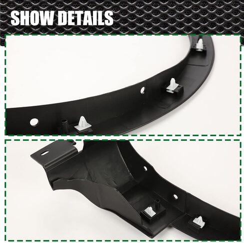 Crossdesigg Fender Flare ، متوافق مع 13-17 Ford Escape Front Fender Fender Flare Well Loving Molding in Saudi Arabia