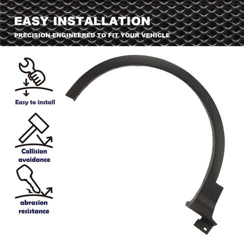 Crossdesigg Fender Flare ، متوافق مع 13-17 Ford Escape Front Fender Fender Flare Well Loving Molding in Saudi Arabia