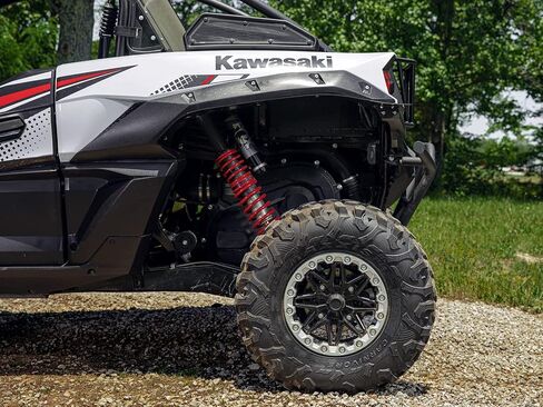 SuperATV Fender Flares/Mud Guards/Mud Flares For 2020+ Kawasaki Teryx KRX 1000 | Extreme Durability | Protect Against Rocks, Dirt, SAnd & Mud | USA Made in Saudi Arabia