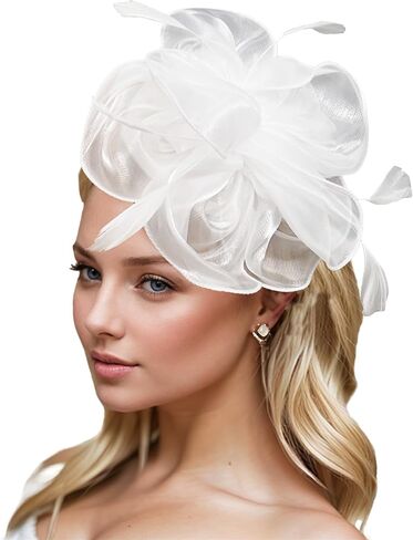 Fascinators Hats for Women Girls Vintage Derbyhat Tea Party Hat Fancy Dress Headwear for Weddings in Saudi Arabia