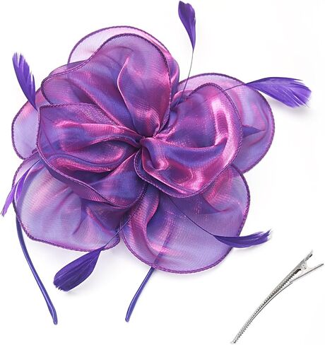 Fascinators Hats for Women Girls Vintage Derbyhat Tea Party Hat Fancy Dress Headwear for Weddings in Saudi Arabia