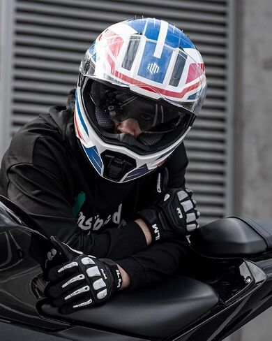 ILM دراجة نارية الخوذات الكاملة الخوذات النقطية للرجال للنساء مع قرعة مزدوجة Pinlock Insert Street Racing Cascos Para Motos Model MF568 in Kuwait