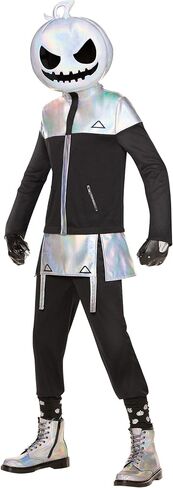 Spirit Halloween Fortnite Youth Chrome Punk Costume | Officially licensed | Fortnite Outfit | Gaming Costumes in Saudi Arabia