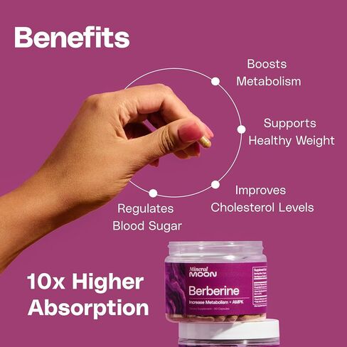 Body Composition Berberine Supplement with Cissus Quadrangularis & Berberine Phytosome – Supports Overall Wellness – 60 Capsules in Saudi Arabia