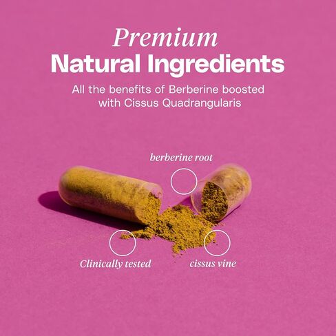 Body Composition Berberine Supplement with Cissus Quadrangularis & Berberine Phytosome – Supports Overall Wellness – 60 Capsules in Saudi Arabia