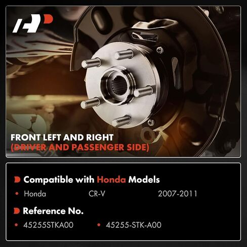 A-Premium Front Driver and Passenger Side Brake Dust Shield Compatible with Honda Models - CR-V CRV 2007 2008 2009 2010 2011, 2-PC Set in Saudi Arabia