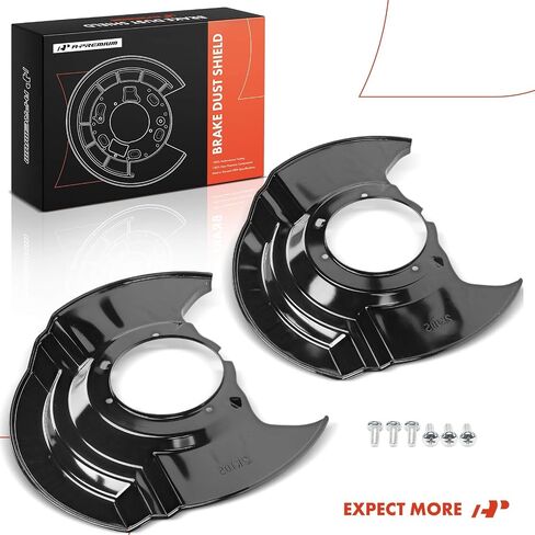 A-Premium Front Driver and Passenger Side Brake Dust Shield Compatible with Honda Models - CR-V CRV 2007 2008 2009 2010 2011, 2-PC Set in Saudi Arabia