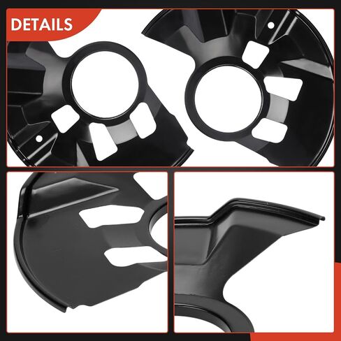 A-Premium Front Driver and Passenger Side Brake Dust Shield Compatible with Ford, Lincoln and Mercury Models - Fusion 2006-2012, MKZ 2007-2012, Zephyr 2006, Milan 2006-2011, 2-PC Set in Saudi Arabia