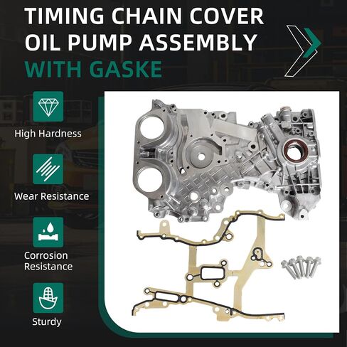 مجموعة مضخة زيت سلسلة التوقيت مع حشية Chevy Sonic/Cruze/Trax 11-20 ، لـ Buick Encore 13-17.4l ، OE 55562793،25199424،25195406،55565338،5581012،555956119435353،5555655338،5581012،555 in Kuwait