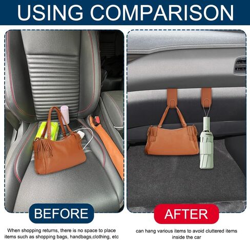 Car Co-Pilot Glovebox Hooks, Glove Box Organizer for Car, Anti-Scratch Vehicle Passenger Seat Storage Hanger, Auto Accessories Auto Glove Box Front Seat Hook for SUV Sedan Truck (Black) in Saudi Arabia