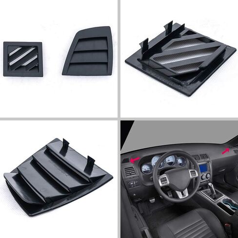 PIT66 Dash Air Vent Cover Set Compatible with 2005 2006 Chrysler 300/2006 2007 Dodge Charger/2005-2007 Dodge Magnum Driver and Passenger Side in Saudi Arabia