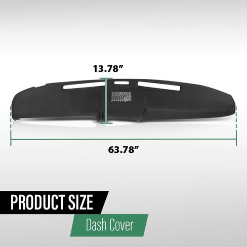 غلاف Dash Grand Orange متوافق مع Ford F100 F150 F250 F350 Bronco 1980 1981 1982 1983 1984 1985 1986 Dashboard Cover Black in Saudi Arabia