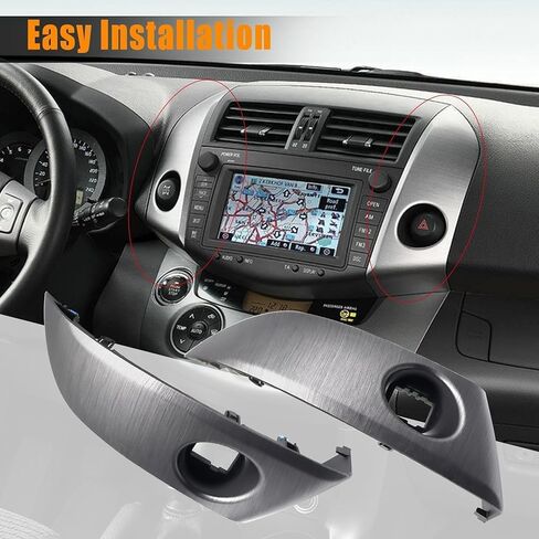 55413-42070-B0 Central Dashboard Cover Strip Trim Instrument Cluster Panel Trim Compatible with Toyota RAV4 Base Limited EV Sport 2006 2007 2008 2009 2010 2011 2012 Replace 55412-42060-B0 in Saudi Arabia