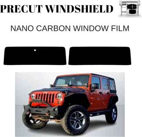 Premium Nano Carbon Professional Window Tint تناسب Jeep Wrangler 2011-2017 Film Film Film Film Factory Fact Form For Faximum Feat Compluction وخصوصية (15 ٪ مع قطع) in Kuwait