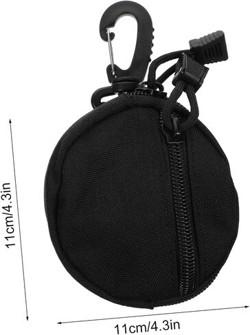 DECHOUS Portable Headphone Storage Bag Waterproof Outdoor Sports Pouch Multi-functional Polyester Earphone Case Carabiner for Travel and Hiking in Saudi Arabia