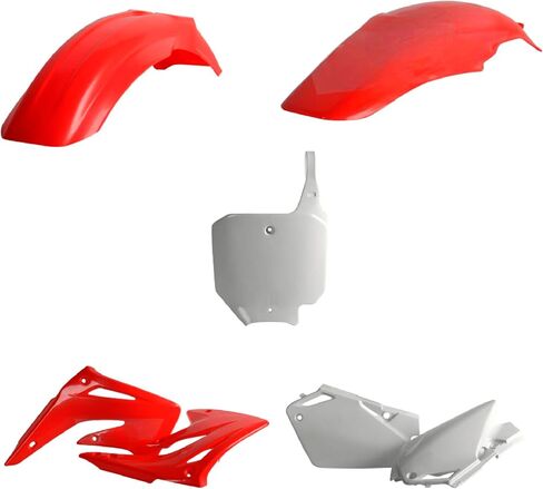 Polisport Motocross (MX) Replica Plastic Kit for Honda CR 85R (2003-07) Dirt Bike – OEM Quality, Durable, Flexible & Perfect Fit – Red/White in Saudi Arabia