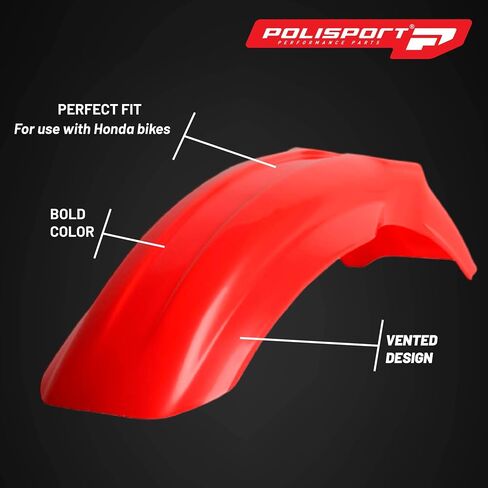 Polisport Motocross (MX) Replica Plastic Kit for Honda CR 85R (2003-07) Dirt Bike – OEM Quality, Durable, Flexible & Perfect Fit – Red/White in Saudi Arabia