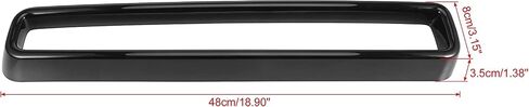 1 Set Black Front Grill Grille Inserts Guards Cover Trim for Dodge Challenger 2015-2022 in Saudi Arabia