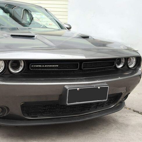 1 Set Black Front Grill Grille Inserts Guards Cover Trim for Dodge Challenger 2015-2022 in Saudi Arabia
