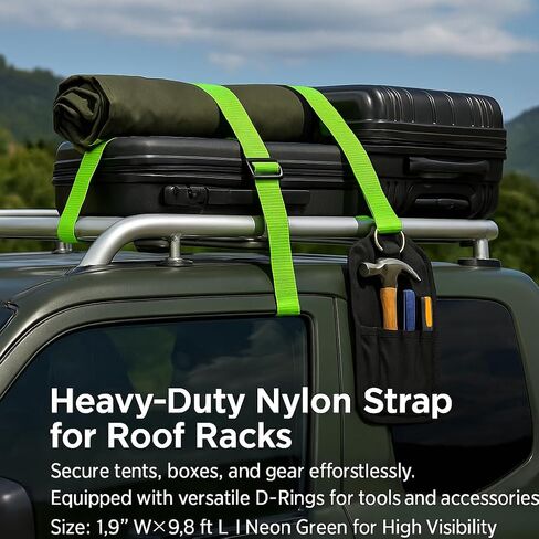 Adjustable Luggage Straps with Buckle 2pcs, Heavy-Duty Suitcase Straps for Travel,Durable Packing Straps2 x 9.8' Black in Saudi Arabia