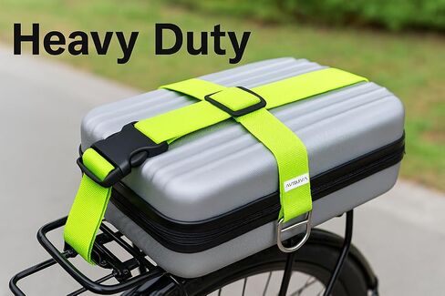 Adjustable Luggage Straps with Buckle 2pcs, Heavy-Duty Suitcase Straps for Travel,Durable Packing Straps2 x 9.8' Black in Saudi Arabia