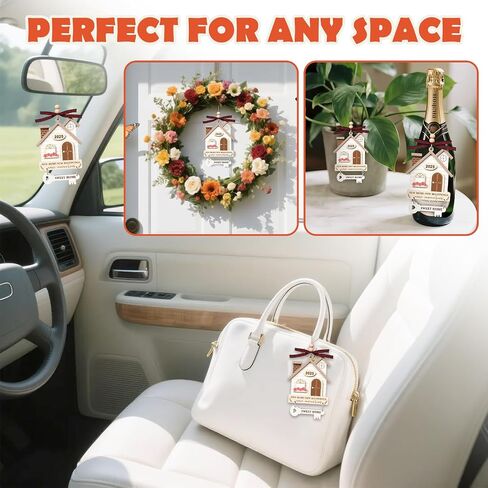 2025 New Home Ornament - Wooden Housewarming Gift لأصحاب المنازل والأزواج والأصدقاء - منزل جديد جديد بداية عيد الميلاد زخرفة البيت in Kuwait