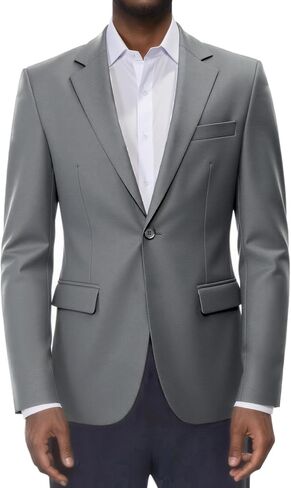 Beninos Mens Sport Coat Casual Blazer One Button Business Suit Jacket in Saudi Arabia