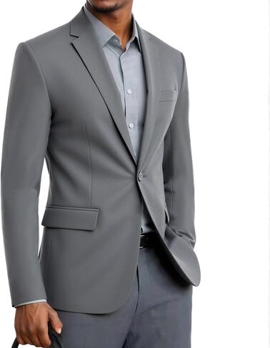 Beninos Mens Sport Coat Casual Blazer One Button Business Suit Jacket in Saudi Arabia